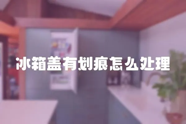 冰箱蓋有劃痕怎么處理