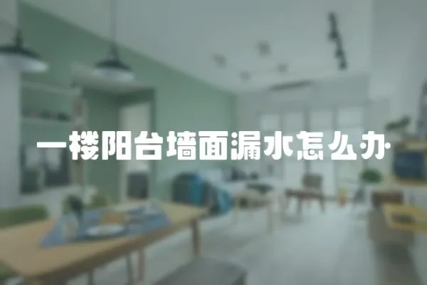 一樓陽(yáng)臺(tái)墻面漏水怎么辦