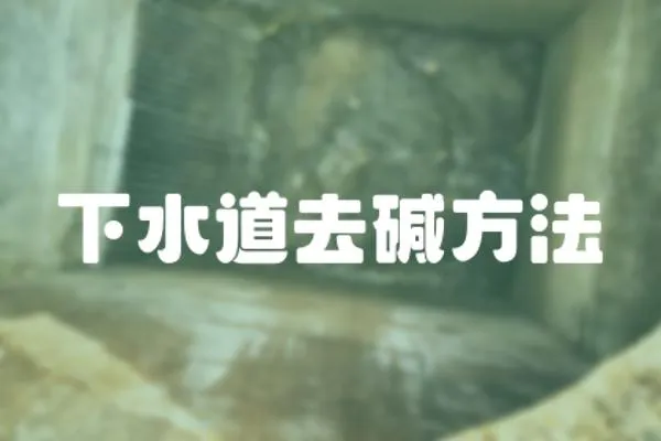 下水道去堿方法