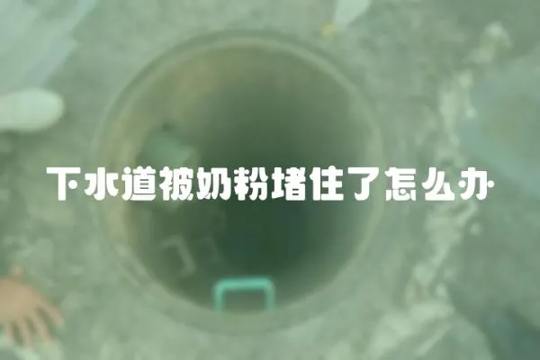 下水道被奶粉堵住了怎么辦