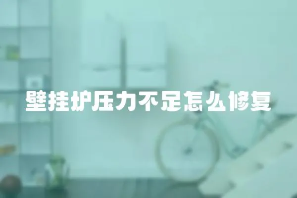 壁掛爐壓力不足怎么修復