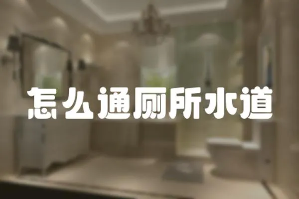 怎么通廁所水道