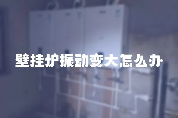 壁掛爐振動變大怎么辦