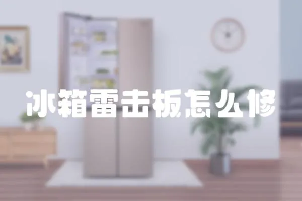 冰箱雷擊板怎么修