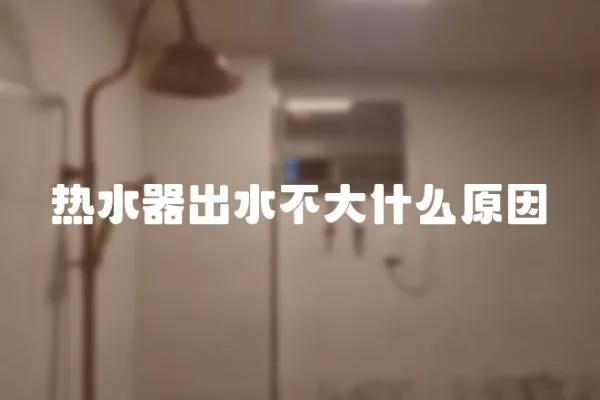 熱水器出水不大什么原因