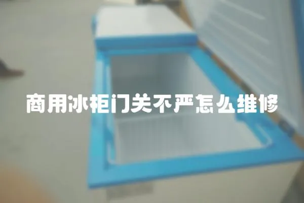 商用冰柜門關不嚴怎么維修