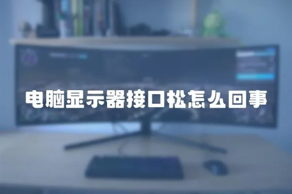 電腦顯示器接口松怎么回事