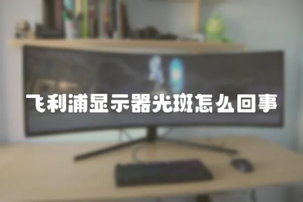 飛利浦顯示器光斑怎么回事