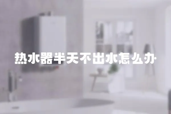 熱水器半天不出水怎么辦