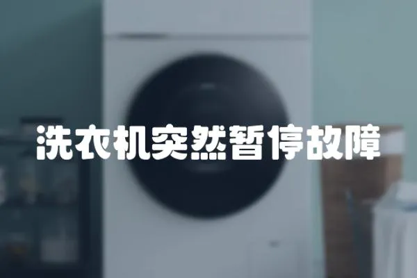 洗衣機突然暫停故障