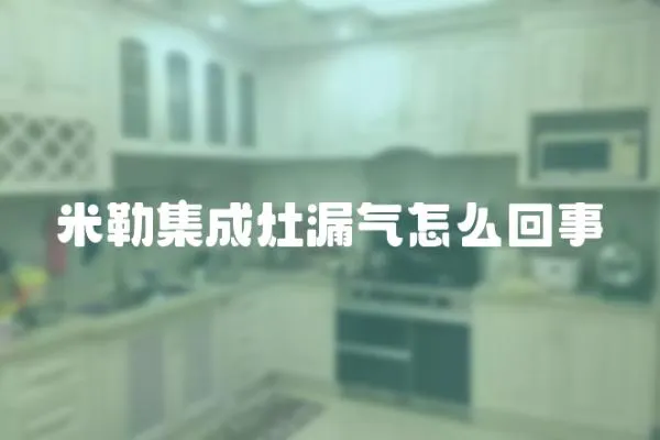 米勒集成灶漏氣怎么回事
