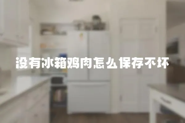 沒有冰箱雞肉怎么保存不壞