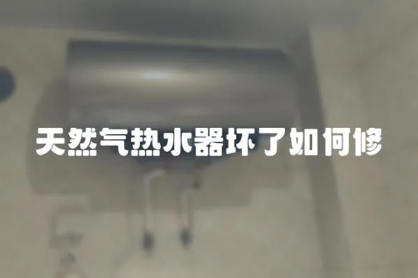 天然氣熱水器壞了如何修