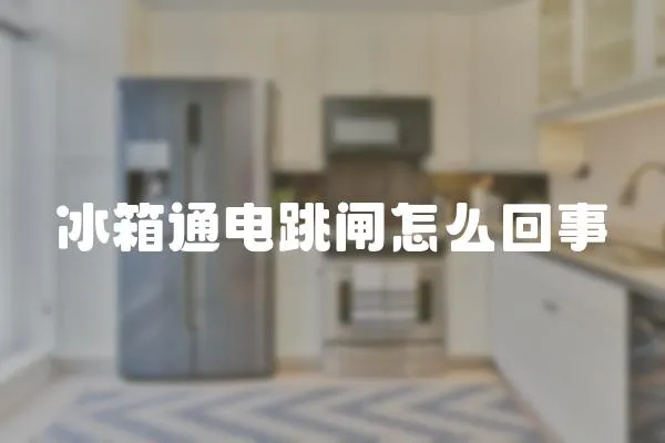 冰箱通電跳閘怎么回事