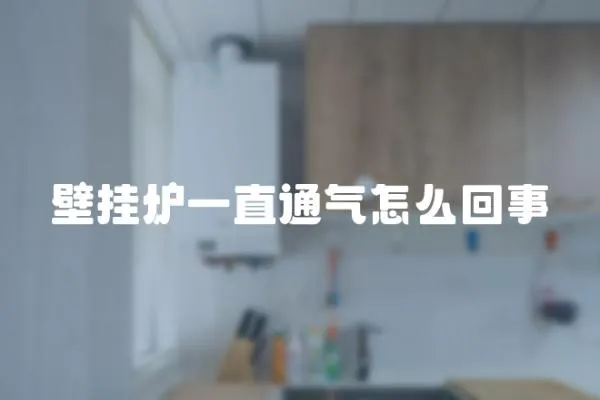 壁掛爐一直通氣怎么回事