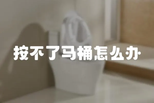 按不了馬桶怎么辦