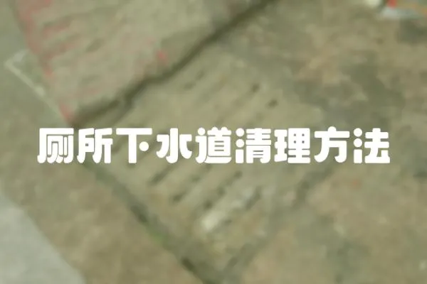 廁所下水道清理方法