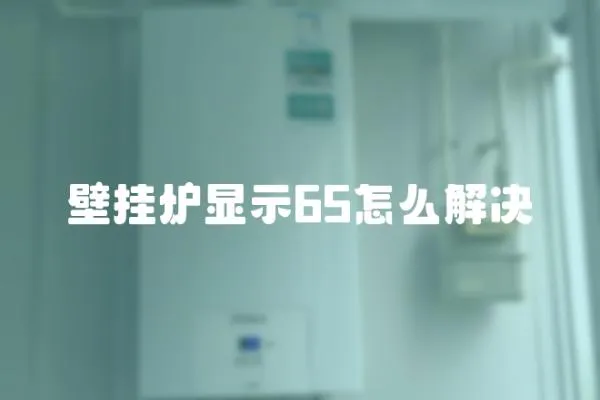 壁掛爐顯示65怎么解決