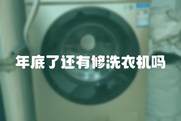 年底了還有修洗衣機嗎