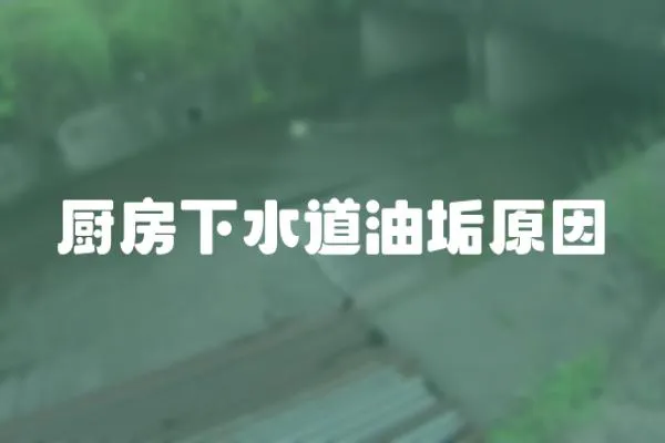 廚房下水道油垢原因