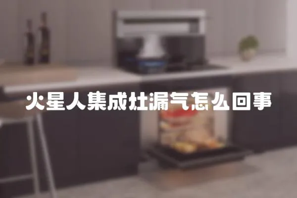 火星人集成灶漏氣怎么回事