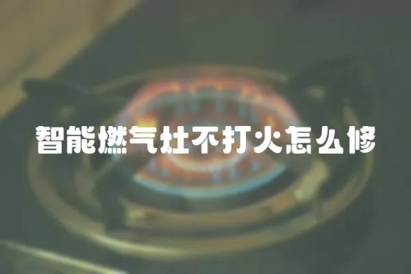 智能燃氣灶不打火怎么修