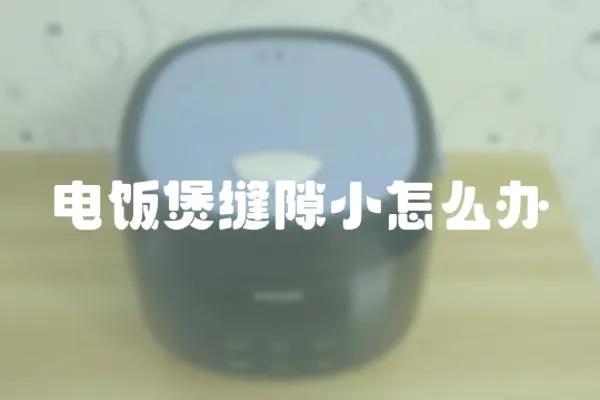 電飯煲縫隙小怎么辦