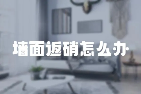 墻面返硝怎么辦