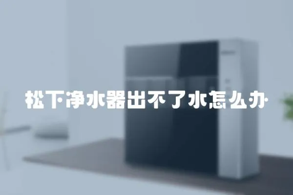 松下凈水器出不了水怎么辦