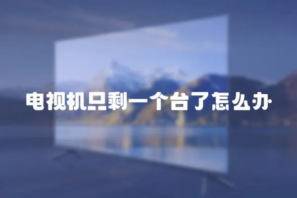 電視機(jī)只剩一個臺了怎么辦
