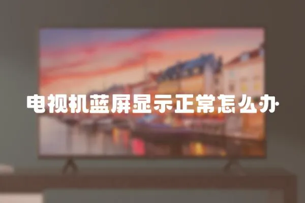 電視機藍屏顯示正常怎么辦