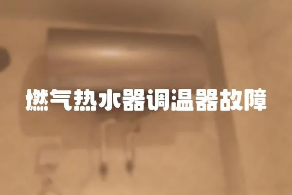 燃氣熱水器調溫器故障