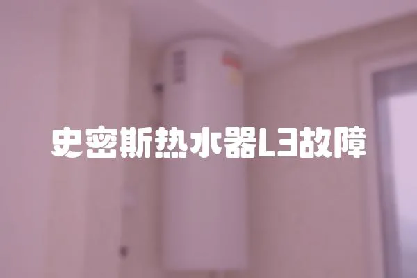 史密斯熱水器L3故障