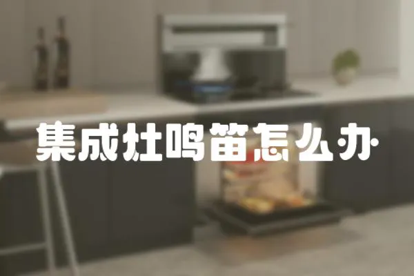 集成灶鳴笛怎么辦