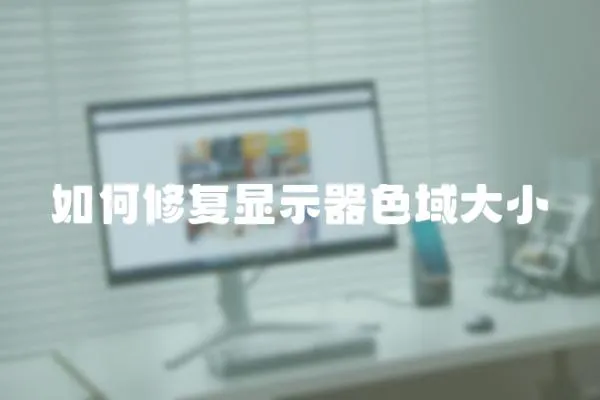 如何修復(fù)顯示器色域大小