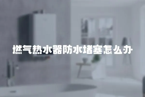 燃氣熱水器防水堵塞怎么辦