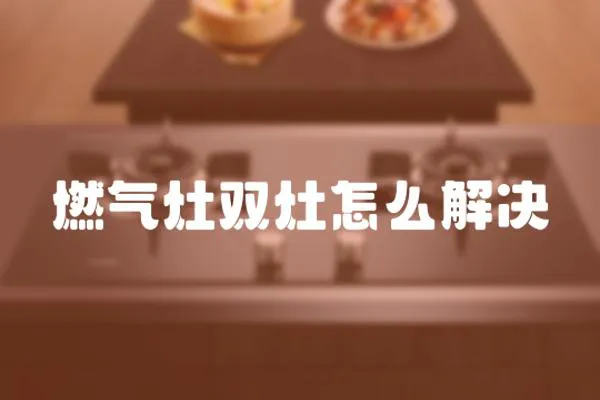 燃?xì)庠铍p灶怎么解決