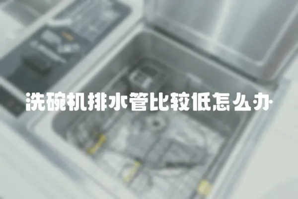 洗碗機排水管比較低怎么辦