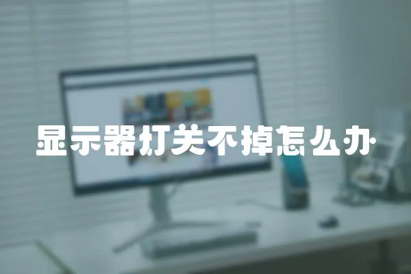 顯示器燈關(guān)不掉怎么辦