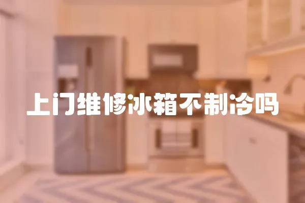 上門維修冰箱不制冷嗎