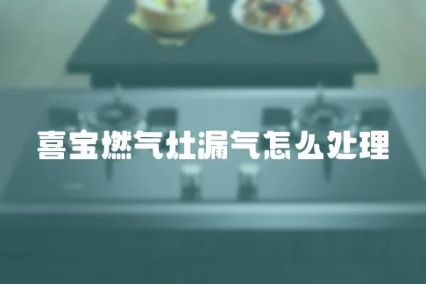 喜寶燃氣灶漏氣怎么處理