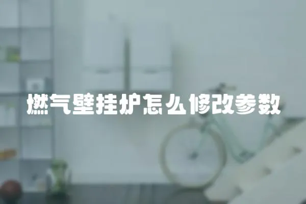 燃氣壁掛爐怎么修改參數
