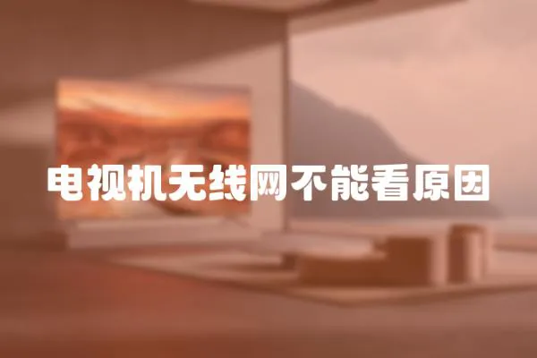 電視機無線網不能看原因