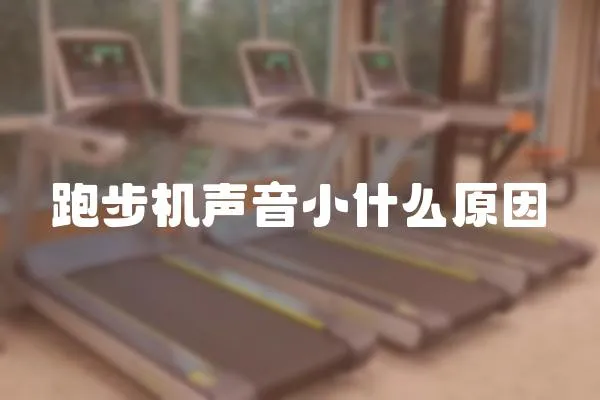 跑步机声音小什么原因