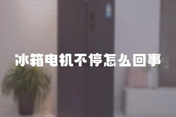 冰箱電機不停怎么回事