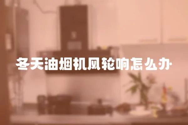 冬天油煙機風輪響怎么辦