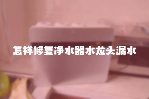 怎樣修復凈水器水龍頭漏水
