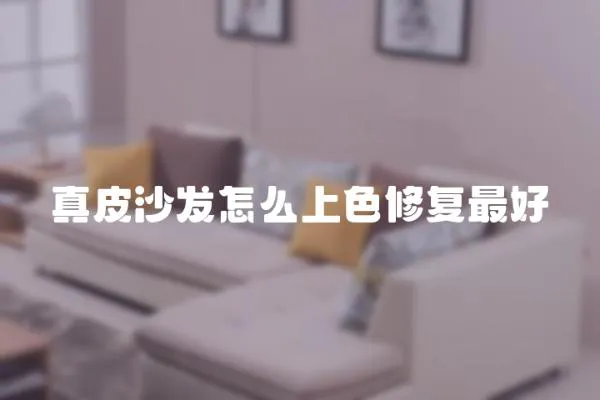 真皮沙發怎么上色修復最好