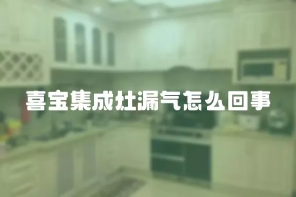 喜寶集成灶漏氣怎么回事