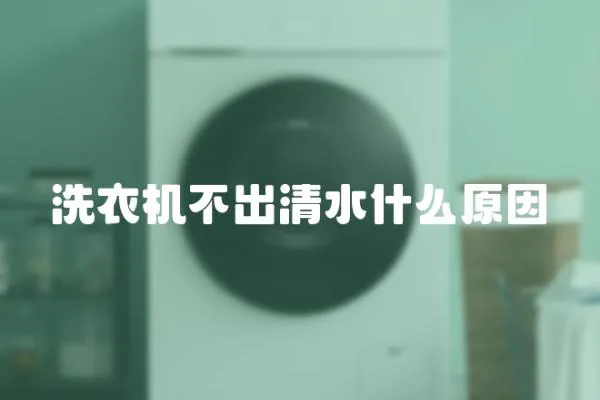 洗衣機不出清水什么原因